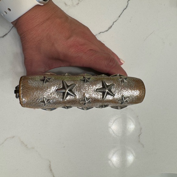 ❤️Jimmy Choo Metallic Star Studded Wallet - Picture 6 of 8